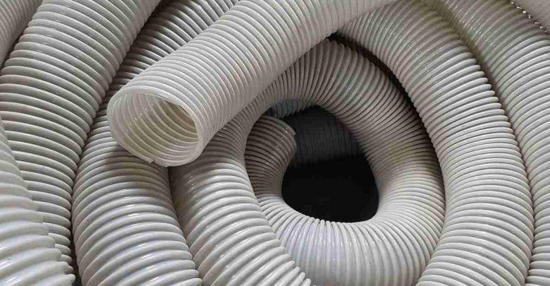 Plastic material Hose Clamps - Valuable Plastics 1 PVC Duct Hose Ống hút bụi gân nhựa