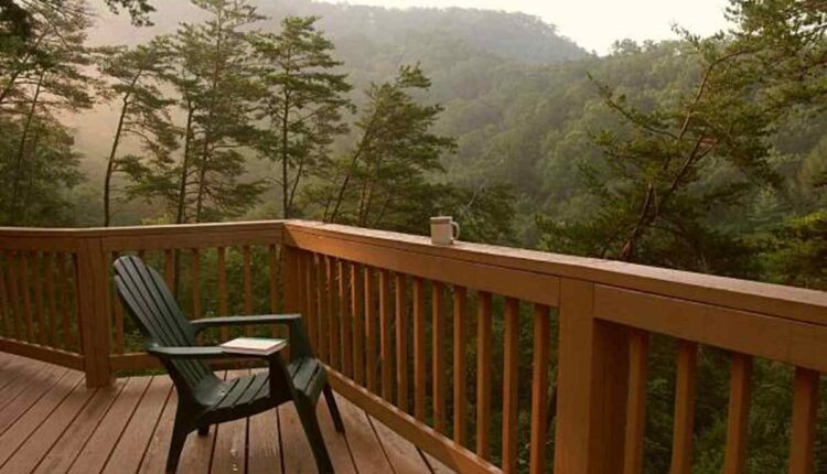 Treated pine deck