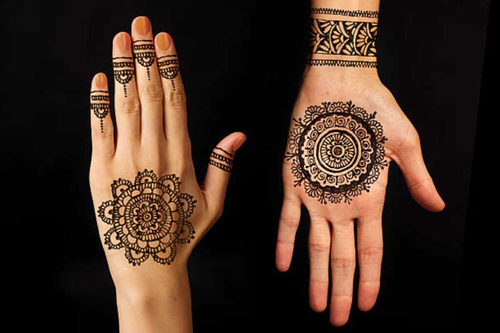 henna tattoo mehndi design simple