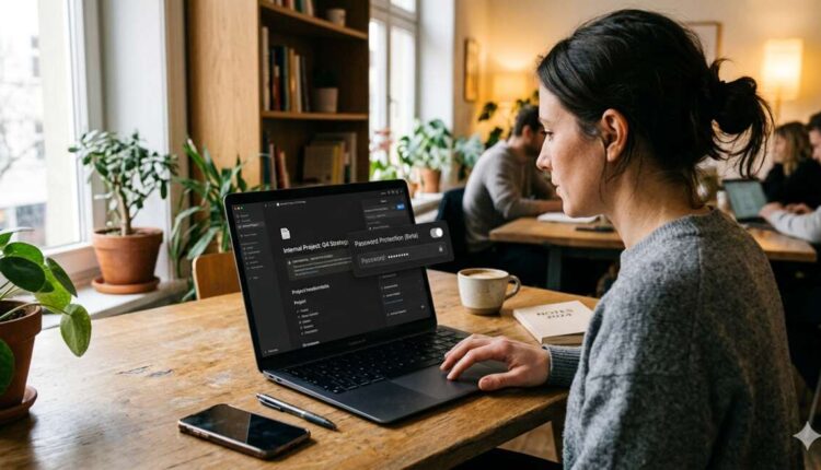 password protect notion page