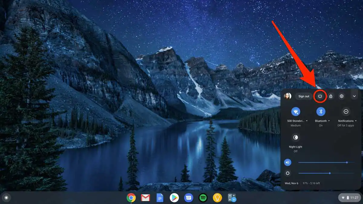 how to restart chromebook